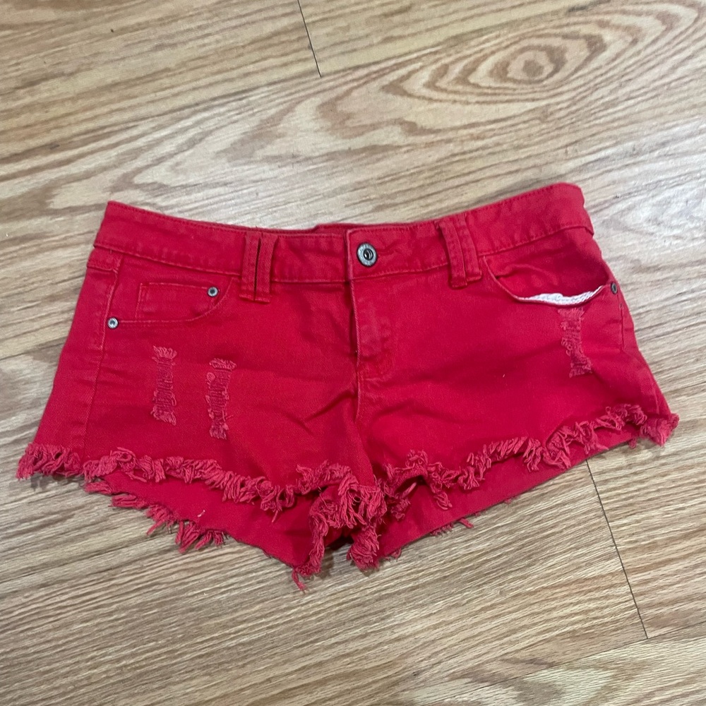 Red shorts